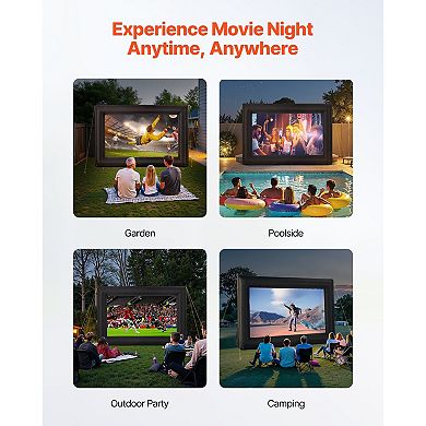 Inflatable Projector Screen Front & Rear Projection Indoor Outdoor Viewing