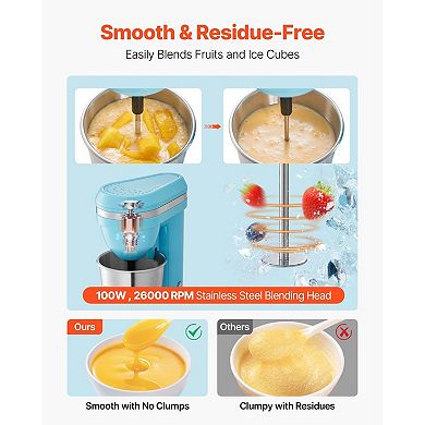 Compact Milkshake Machine for Home with 450 ml Cup and Adjustable Head