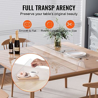 Table Cover for Scratch, Spill, and Heat Protection on Wood Laminate Surfaces