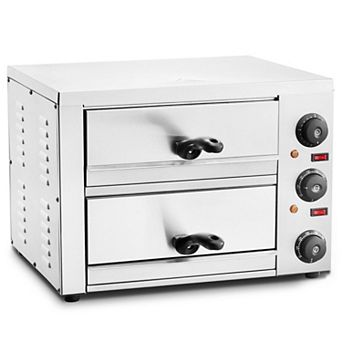 Indoor Electric Pizza Oven with Dual Heating Elements, Countertop Design
