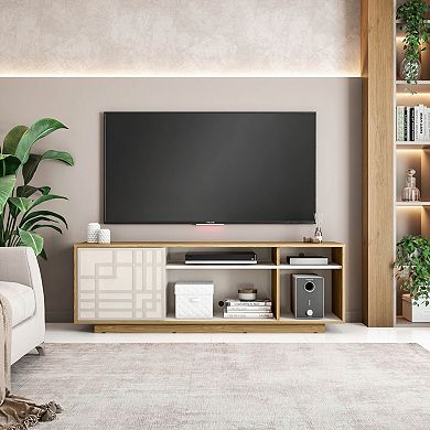 GOODSILO Contemporary TV Stand for Televisions Up to 70 Inches