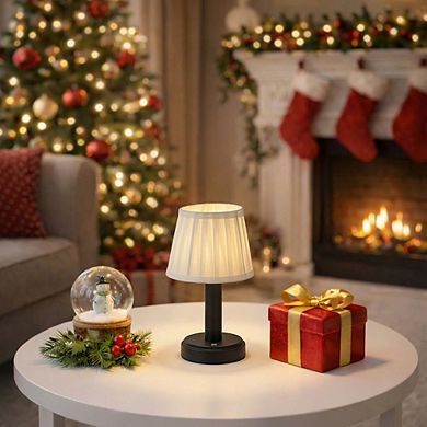 11'' Modern Type-C Rechargeable Cordless LED Table Lamp Industrial Dimmable Touch Control Mini Desk