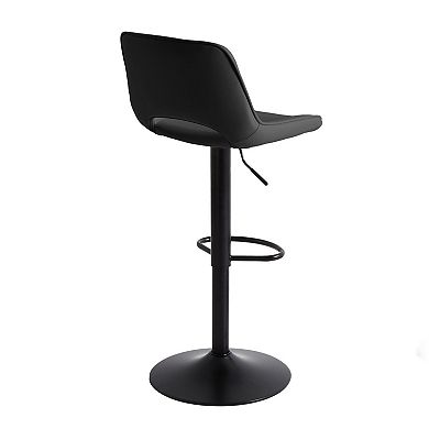 Unikome Patchwork Adjustable Bar Stool, Modern Swivel Counter Chair for Kitchen Island & Home Bar
