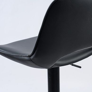 Unikome Patchwork Adjustable Bar Stool, Modern Swivel Counter Chair for Kitchen Island & Home Bar