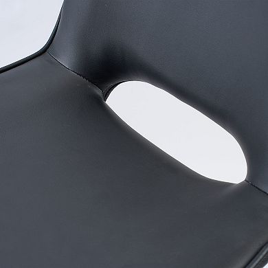 Unikome Patchwork Adjustable Bar Stool, Modern Swivel Counter Chair for Kitchen Island & Home Bar