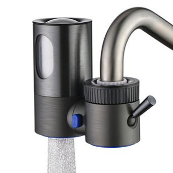 SUMERAIN Lead-Free Tap Water Purifier, Faucet Mounted Water Filtration System, Dual Layer Filtration
