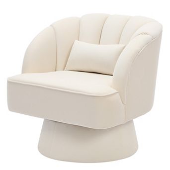 Modern Swivel Barrel Accent Chair