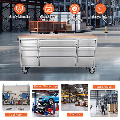 72 Inch Heavy Duty Rolling Tool Chest