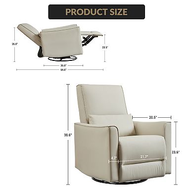 360° Swivel Glider Chair