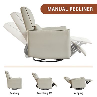 360° Swivel Glider Chair