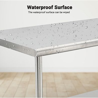 72"x30"x35" Workbench Without Casters And Rear Panel, With 08 Straight Edge And Removable Trash Rack