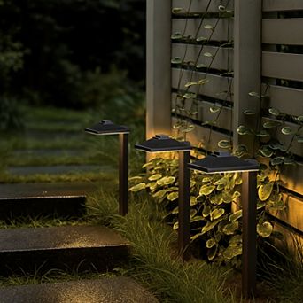 6 pack LED Low Voltage Landscape Path Light 12V, Bright Waterproof Outdoor Pathway Light for Walkway