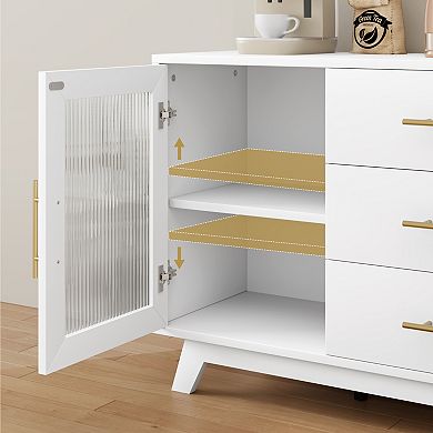 Glass Changhong Glass Sideboard 56 Inches