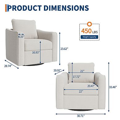 Swivel Accent Chair for Living Room