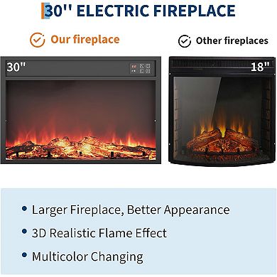 58 Inch Fireplace TV Stand