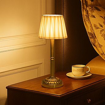 16'' Glam Cordless Table Lamp Touch Control with 3 Way Classic Elegant Dimmable Rechargeable LED