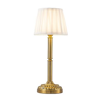 16'' Glam Cordless Table Lamp Touch Control with 3 Way Classic Elegant Dimmable Rechargeable LED