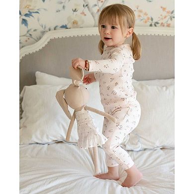Big Kids 2 Piece Girls "Cameo Florals" 100% Cotton Pajama Set