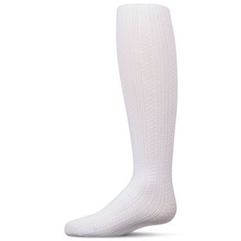 Girls Multi-Diamond Drop-Stitch Textured Cotton Rich Sweater Tights