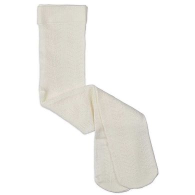 Girls Multi-Chevron Drop-Stitch Textured Cotton Blend Sweater Tights