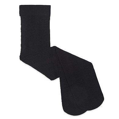 Girls Multi-Chevron Drop-Stitch Textured Cotton Blend Sweater Tights