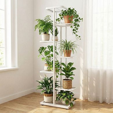 ANIXOL Seven Tier Metal Corner Plant Stand for Indoor