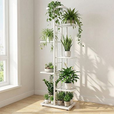ANIXOL Seven Tier Metal Corner Plant Stand for Indoor