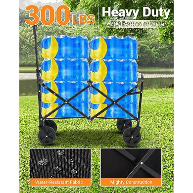 ANIXOL Heavy-Duty Collapsible Wagon Cart