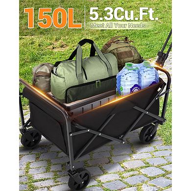 ANIXOL Heavy-Duty Collapsible Wagon Cart