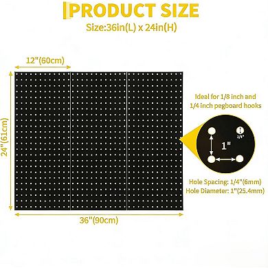 ANIXOL Metal Pegboard Wall Organizer
