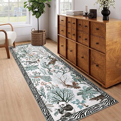 ANIXOL Washable Jungle Animal Area Rug