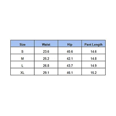 Women's High Waisted Cotton Wide Leg Shorts with Ruffle Waistband