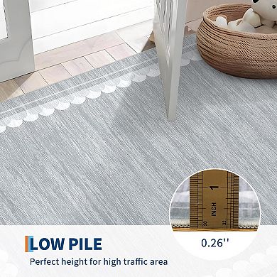 ANIXOL Washable Border Area Rug