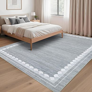 ANIXOL Washable Border Area Rug