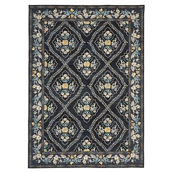 ANIXOL Washable Non-Slip Low Pile Area Rug