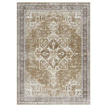 ANIXOL Washable Vintage Non-Slip Area Rug