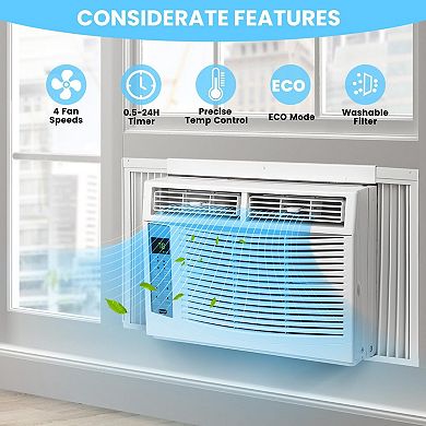 IDEALHOUSE 6000 BTU Smart ABS Window Air Conditioner