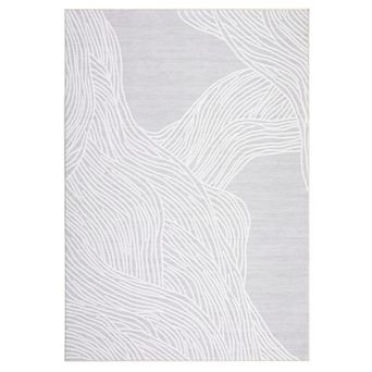 Washable Runner Rug Modern Runner Rug Non Slip Abstract Hallway Runners Low Pile Lines Printed