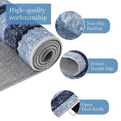 ANIXOL Bordered Washable Non-Slip Rug