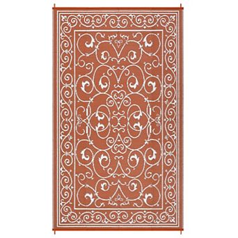 Reversible Outdoor Rug Modern UV Resistant Waterproof Plastic Patio Carpet Easy to Clean Mat