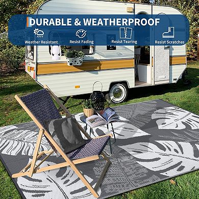 ANIXOL Outdoor Reversible Plastic Patio Rug