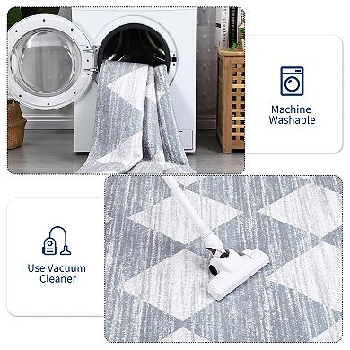 Living Room Rug Washable Area Rug for Bedroom Classroom Low Pile