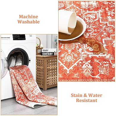 ANIXOL Washable Vintage Runner Rug