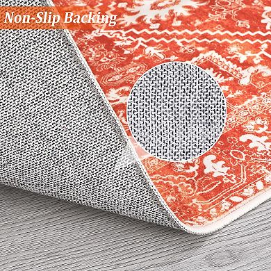 ANIXOL Washable Vintage Runner Rug