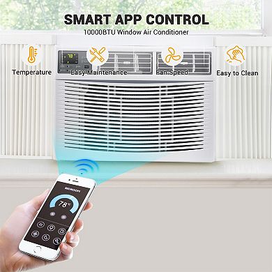 IDEALHOUSE 10000 BTU Smart ABS Window Air Conditioner