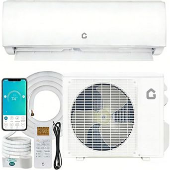 11500 BTU Mini Split AC/Heating System, 115V WIFI Enabled Energy Efficient Mini Split Unit