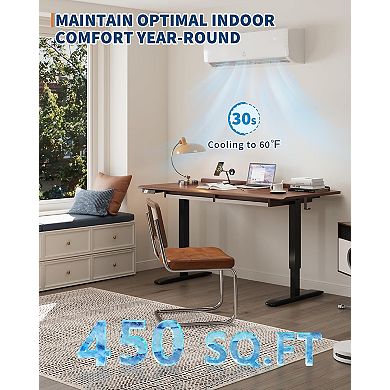 Mini Split Air Conditioner - 9000 BTU, 19 SEER2, q Panel, 115V, R32 Refrigerant