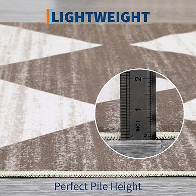 Living Room Rug Washable Area Rug for Bedroom Classroom Low Pile