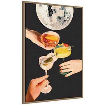Cheers Print by Honey Island Studio Framed Canvas Wall Art Print