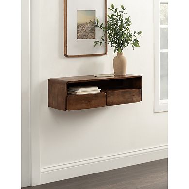 Kato Wood Floating Console Table